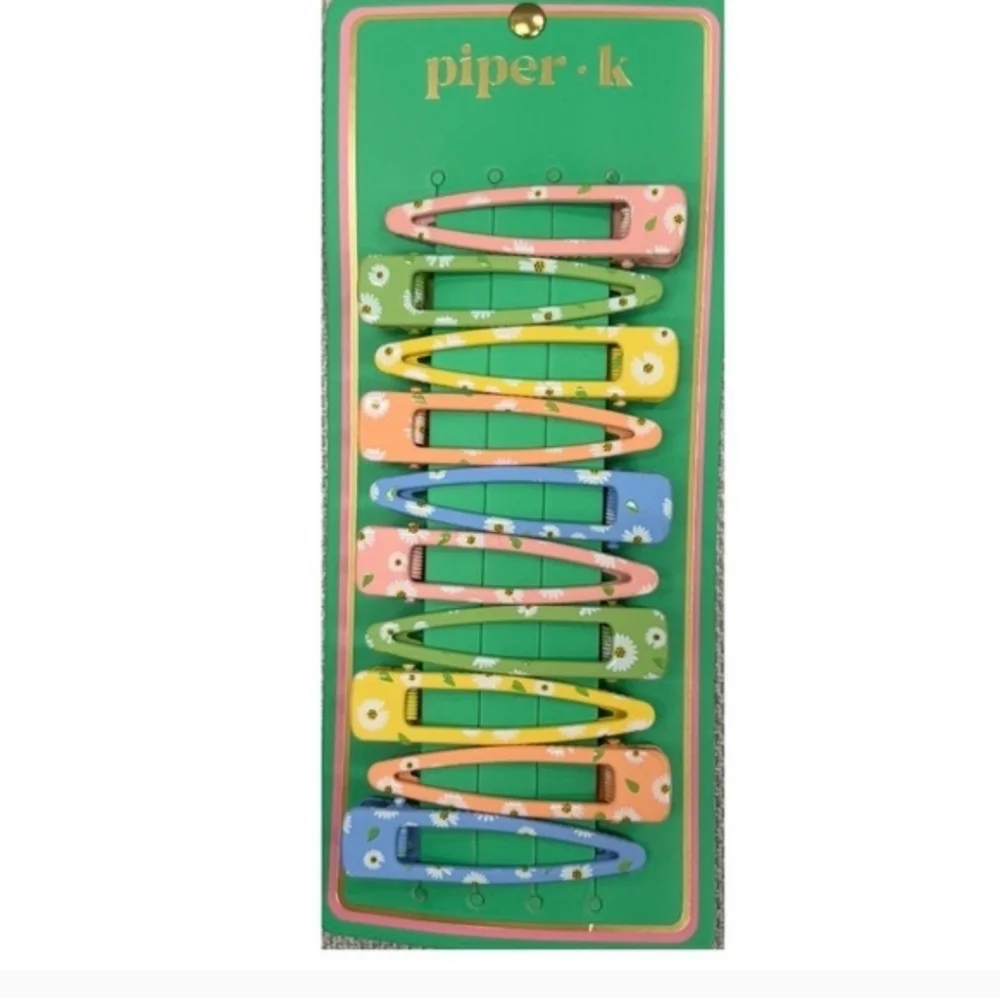 💚▪️Piper K▪️Pastel Flower/ Floral Hair Clips Set Of 10